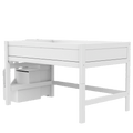 LIFETIME Kidsrooms White / Premium Mid Sleeper Bed with Staircase 120x200 cm