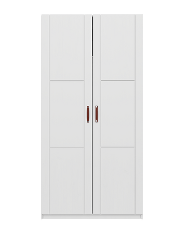 LIFETIME Kidsrooms White Wardrobe with shelves and clothes rail, 100 cm