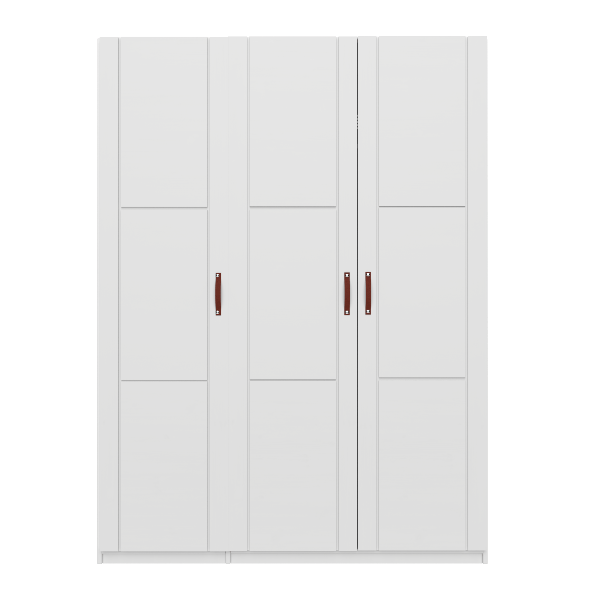 LIFETIME Kidsrooms White Wardrobe with shelves and clothes rail, 150 cm