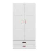 LIFETIME Kidsrooms White Wardrobe with shelves, clothes rail and drawers, 100 cm