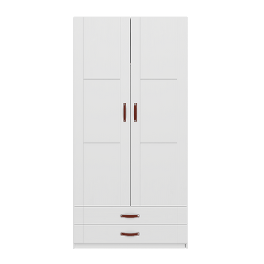 LIFETIME Kidsrooms White Wardrobe with shelves, clothes rail and drawers, 100 cm