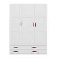 LIFETIME Kidsrooms White Wardrobe with shelves, clothes rail and drawers, 150 cm