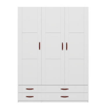 LIFETIME Kidsrooms White Wardrobe with shelves, clothes rail and drawers, 150 cm