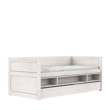 LIFETIME Kidsrooms Whitewash / Standard (16) Cabin bed with storage and bed drawer