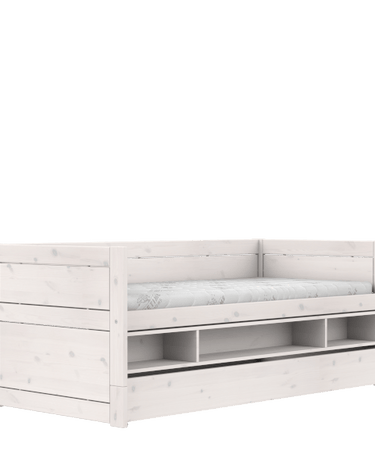 LIFETIME Kidsrooms Whitewash / Standard (16) Cabin bed with storage and bed drawer