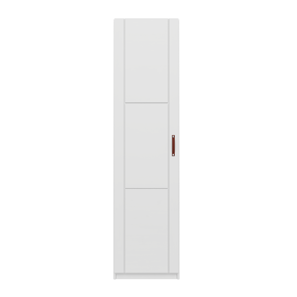 Kleiderschrank mit 1 Tür und Kleiderstange, 50 cm