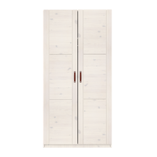 Charger l&#39;image dans la galerie, Armoire avec 2 portes et barre de suspension, 100 cm
