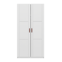 Charger l&#39;image dans la galerie, Armoire avec 2 portes et barre de suspension, 100 cm
