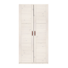 Carica l&#39;immagine nel visualizzatore di Gallery, Armadio con 2 ante, ripiani e barra appendiabiti, 100 cm
