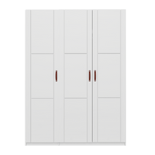 Load image into Gallery viewer, Wardrobe with 3 doors, shelves and hanging rail, 150 cm
