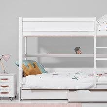Load image into Gallery viewer, Bunk bed with straight ladder 90 x 200 cm
