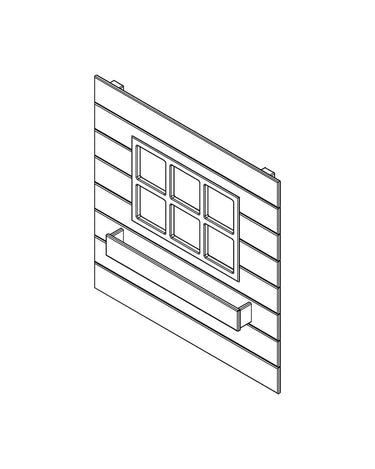 LIFETIME Kidsrooms Rebuild Part Panel for house bed 100 cm - Lake House