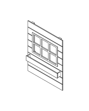 LIFETIME Kidsrooms Rebuild Part Panel for house bed 80 cm - Lake House